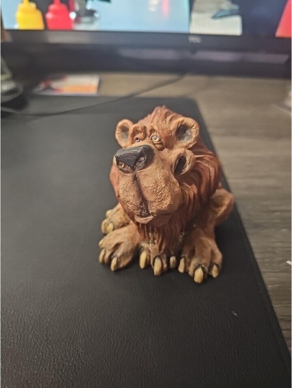 Frumps D&D Studios Lee the Lion D. Harris Whimsical Wild Cat Figurine 3.25" Tall